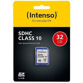 Intenso 32 GB SDHC - Tarjeta de memoria SecureDigital de 32 GB, negro