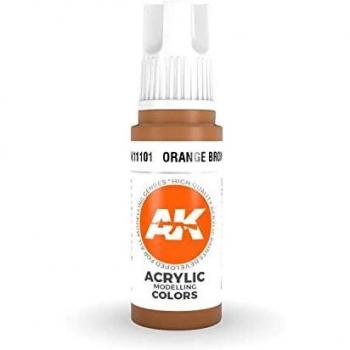 Pintura Acrílica Naranja Marrón 3ra Generación 17ml - AK Interactive