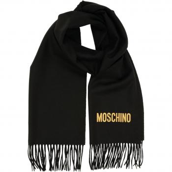 Moschino Wool Scarf - Black Female, ONE SIZE, Stay Warm and Elegant this Winter