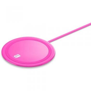 Cargador Inalámbrico Neon Rosa 18W Universal Qi