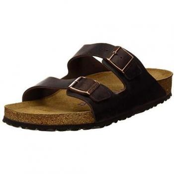 Birkenstock Arizona Oiled Nubuck Leather Unisex Slide Sandals