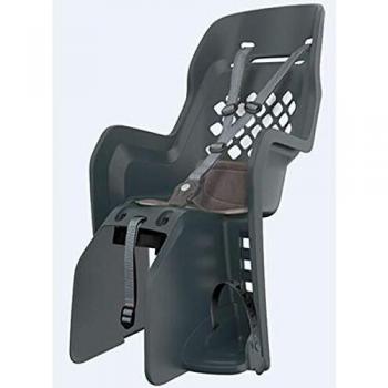 Asiento de bicicleta para niños Polisport Joy con montura en el portaequipajes, 22kg max, Gris Oscuro/Gris Oscuro
