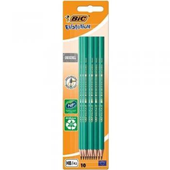 BIC Evolution Original HB Lápices de Grafito - Blíster de 10 unidades