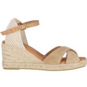 Chika10 Leather CIBELES 12 Alpargatas de Cuña Beig/Beige