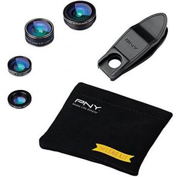 PNY lns-4 N1 – 02-rb 4 en 1 kit de lente para smartphones negro