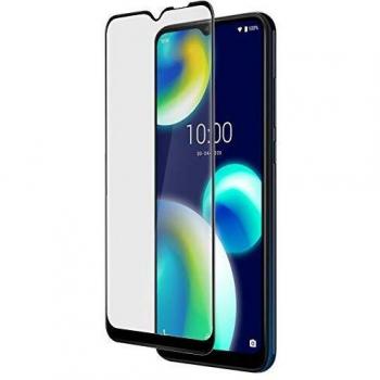 Protector de Pantalla de Cristal Templado Original Biselado Negro para Wiko View 4 Lite