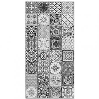 Alfombra Vinílica Hidráulica Níjar Gris 160x230 cm - Antideslizante e Ignífuga - Ideal para Cocina y Salón