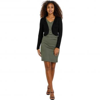 Kaffe Women's Black XL Cardigan Bolero Jacket
