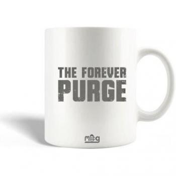 Taza de Cerámica The Forever Purge Gris 30cl - Compatible con Lavavajillas