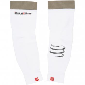 Compressport ProRacing Armsleeve, Guantes de esquí para hombre, Blanco, talla del fabricante 3