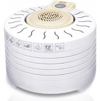 MPM MSG-03 Deshidratador de Alimentos Eléctrico, 4 Bandejas Expansibles de 28 cm, para Frutas, Setas y Verduras, Sin BPA, Potencia 250W,