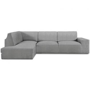 Funda para chaise longue de brazo largo izquierdo Eysa ROC Gris claro 110 x 120 x 500 cm