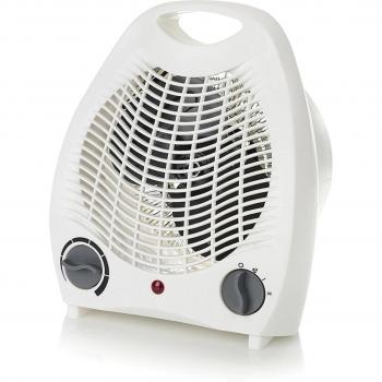 Calefactor Portátil Silvano 1000-2000W con Termostato Regulable y Protección Contra Sobrecalentamiento