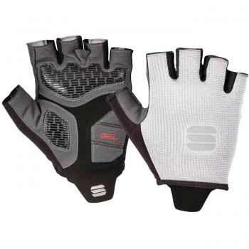 Guantes cortos de ciclismo Sportful TC blancos (L)