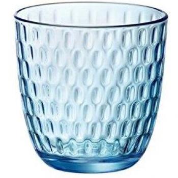 Bormioli Rocco Slot Juego Vasos, Azul, 6 Unidad