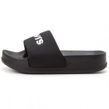 Chanclas Levi's June S Bold Padded para mujer en color negro