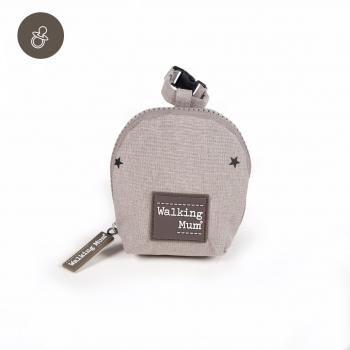 Walking Mum - Funda chupete, color piedra