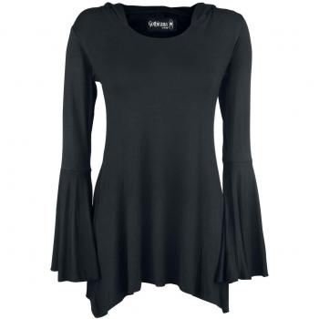 Gothicana by EMP Bat Country Mujer Camiseta Manga Larga Negro XXL 95% Viscosa, 5% elastán Regular