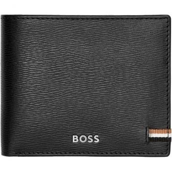 Hugo Boss Iconic Black Leather Wallet with Coin Purse