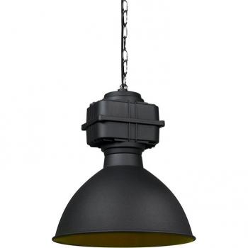 Lámpara colgante industrial negra 38,5cm con bombilla inteligente WiFi E27 - SICKO