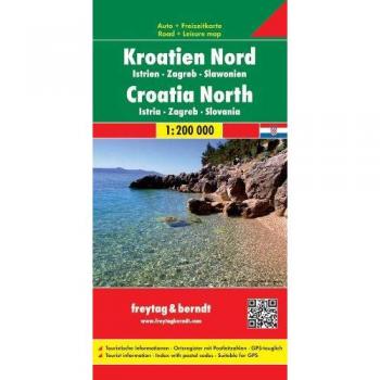 Automapa de Croacia Norte 1:200.000 - Istria, Zagreb y Slavonia