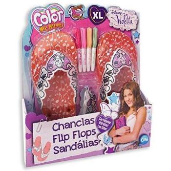 Color Me Mine - Kit Diamond de Chanclas con Accesorios, diseño Violetta