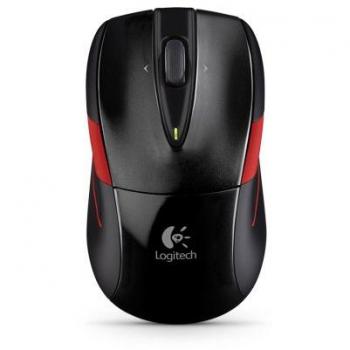 Logitech M525 - Raton inalámbrico ergonómico, color negro