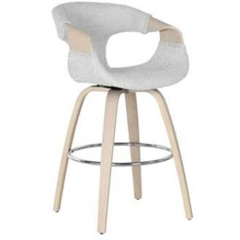 Taburete Home ESPRIT Gris Madera 55,5 x 52,5 x 92,5 cm