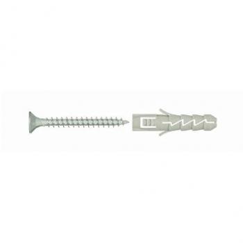 Pack 25 tacos macizos con tornillo Diall 5 x 25 mm