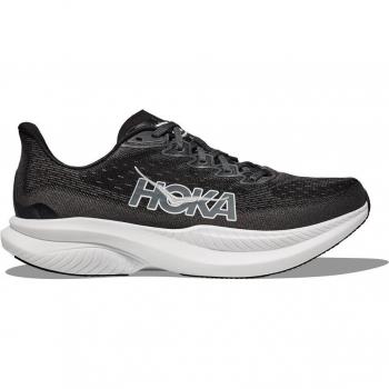Hoka Men's Mach 6 Black/White Road Running Shoes