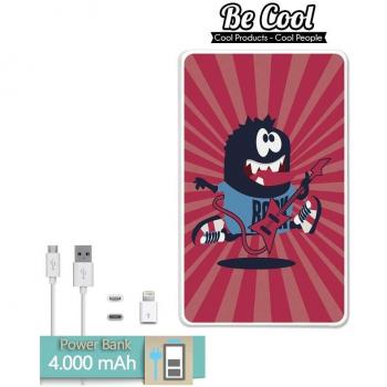 Becool® - Batería Externa Power Bank 4000 mah + Gratis 1 cable USB-MicroUsb