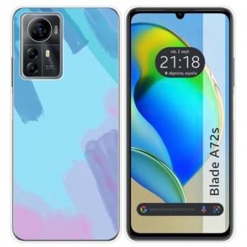 Funda de Silicona Acuarela 10 para Zte Blade A72s con Dibujos