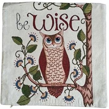 wundes chöne decorativa Funda de almohada decorativa Cojín Funda de almohada 40 x 40 cm - Búho Diseño - Regalo Decoración