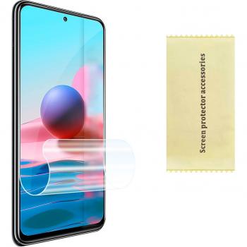 Protector de Pantalla Hidrogel para Xiaomi Redmi Note 10/10S, Cobertura Completa, Lámina Protectora Antihuella