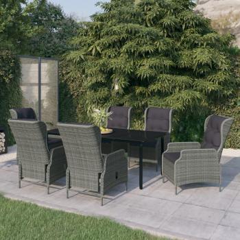 Light Gray 7-Piece Outdoor Dining Set