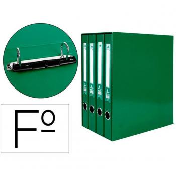 Módulo Liderpapel 4 Archivadores Folio 2 Anillas Mixtas 25mm Verde