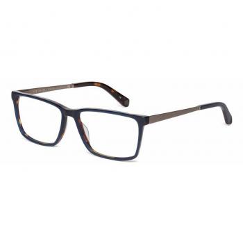 Ted Baker 8218 Men's Rectangle Glasses - Navy Tortoise with Prescription Option
