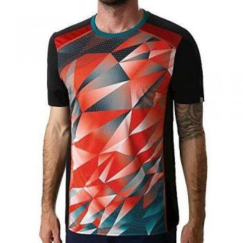 Head Medley M Camisetas, Hombre, Tangerine/Forrest Green, Extra-Large