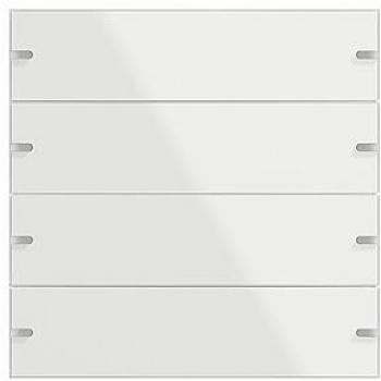 Gira 502412 4-Channel Touch Sensor Switch - White Glass Finish