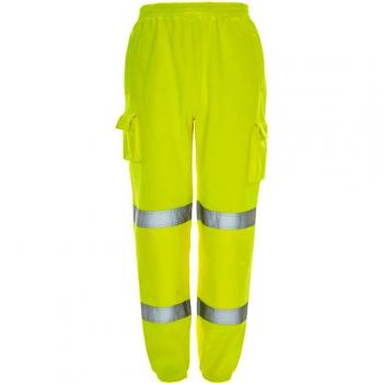 pro-work ® de alta visibilidad combate trabajo correr hombre Yellow - EN471:2003 + A1:2007 Class 1 XL 91 cm- 102 cm Cintura