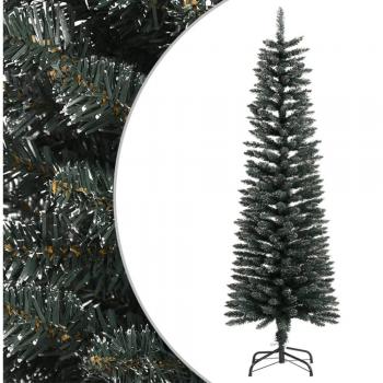 vidaXL Artificial Slim Christmas Tree with Stand Green 150 cm PVC