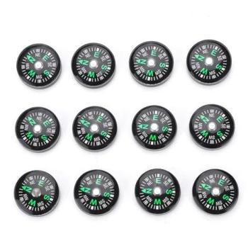 20 mm 12 Piezas Mini BR¨²jula Llena de Aceite de Bolsillo, BR¨²jula de precisi¨®n Llena de Aceite ecol¨®gica, Utilizada para Senderismo, Camping, Accesorios para Actividades al Aire Libre