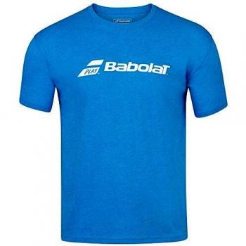Babolat Exercise tee Men Camiseta, Hombre, Blue Aster HTHR, M