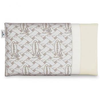 Almohada Viscoelástica de Bambú con Doble Funda, Transpirable, Antiácaros, Termoregulable y Firmeza Media - 70 cm