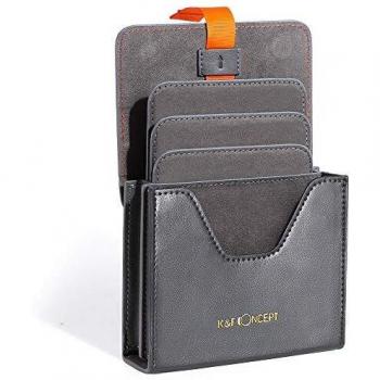 K&F Concept Bolsa de Filtros, Funda Portátil de Cámara, 3 Filtro y 3 Mini-Adaptador, Protección y Portátil