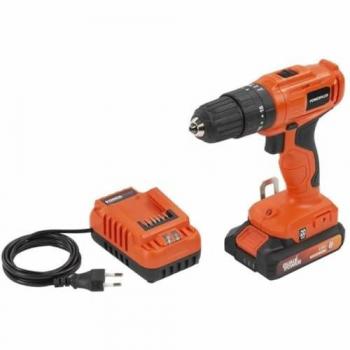 Atornillador Powerplus Sans Marque - Atornillador eléctrico, 20V, batería de litio, luz LED integrada, velocidad variable, diseño ergonómico y mandril sin llave