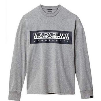 Napapijri Camiseta SELE Manga Larga Gris N0YIEH160