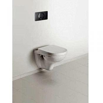 Inodoro Suspendido Compacto Villeroy & Boch O.novo con Asiento, Cérmica Blanca, Salida Horizontal, Ahorro de Agua