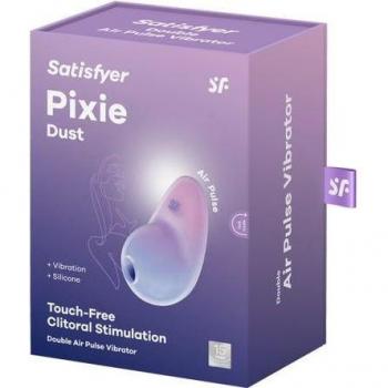 Satisfyer Pixie Dust Air Pulse Clitoral Stimulator - Violet Pink, EIS GMBH