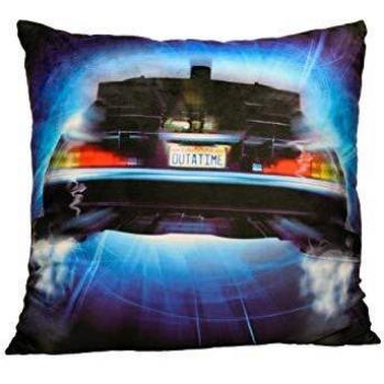 SD toys- Delorean Roads Cojin Cuadrado Regreso Al Futuro, Color